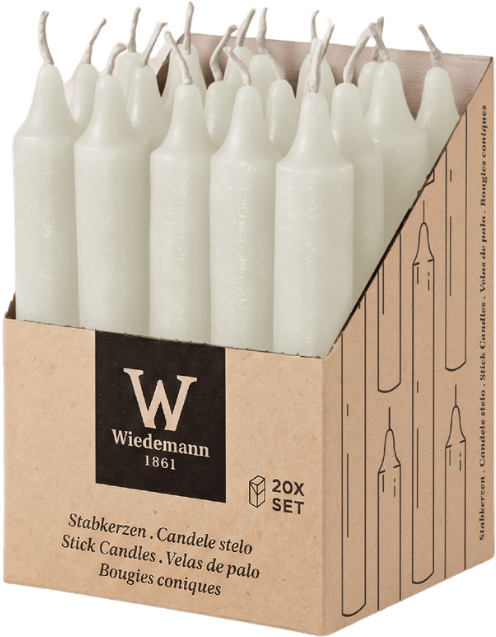 "Wiedemann Marble" Leuchterkerze, durchgefärbt 
